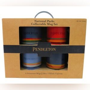 Pendleton National Parks Collectable Stonewear Mug Set [G2351] New/Box